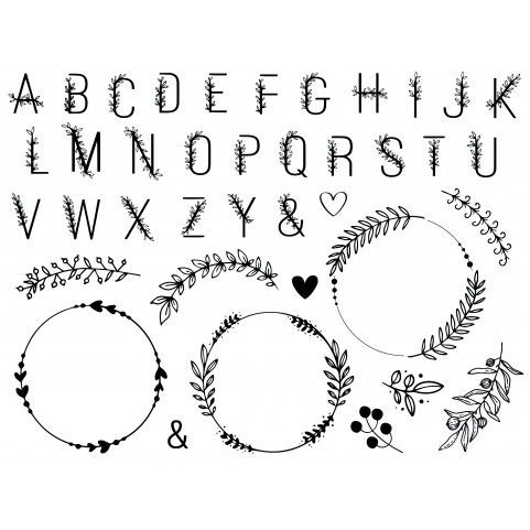 Coffret tampons mousse alphabet - Creative Stamp