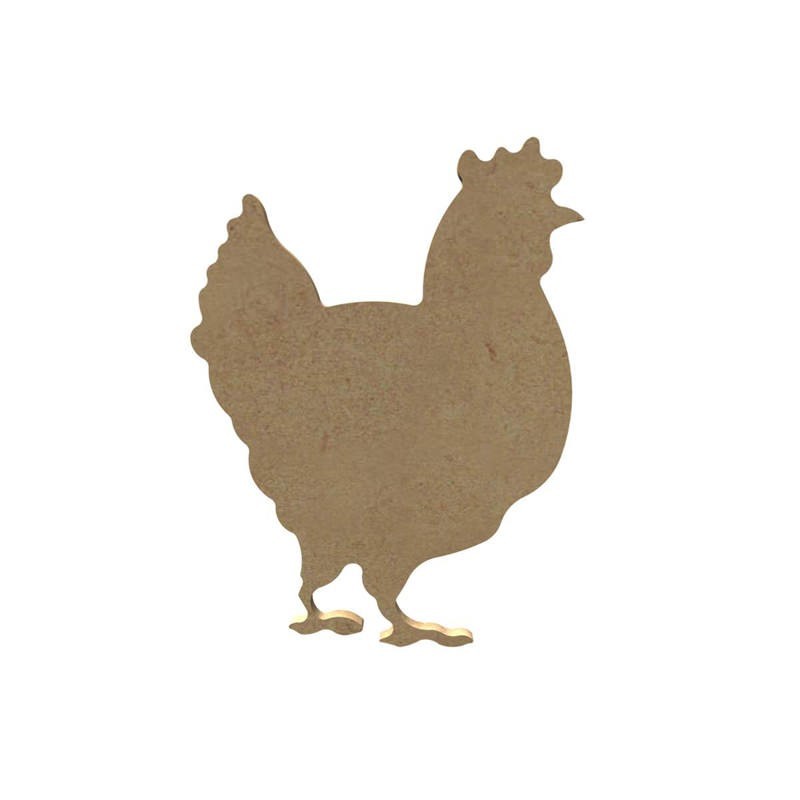 Cadre Photo Ancien Bambou Nacré - Scène Poule Coq Poussin - Déco Champêtre
