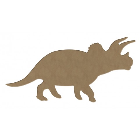 Triceratops en bois à décorer