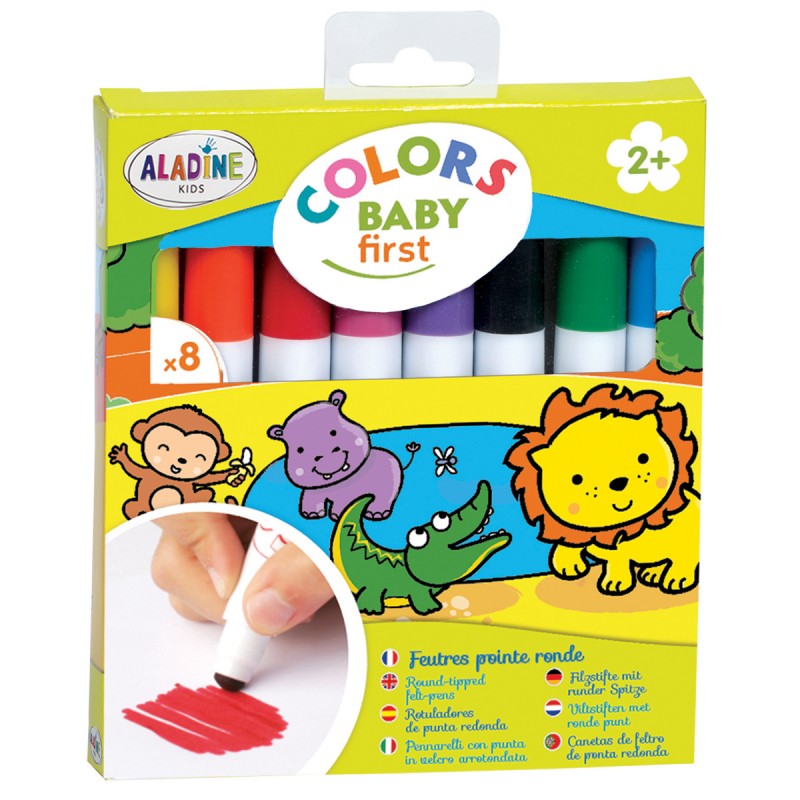 Crayola Mini Kids 8 Feutres à pointes rondes
