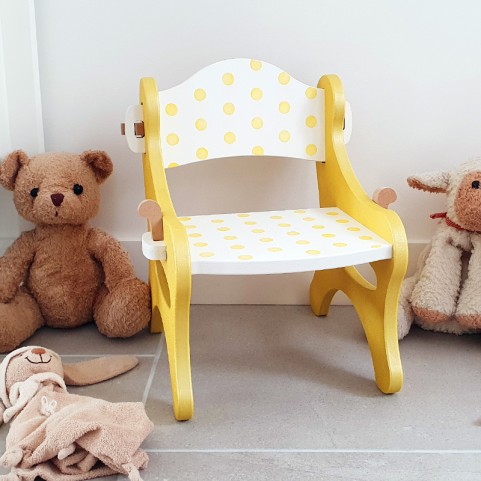 Chaise enfant en bois à décorer - Fabrication française de qualité