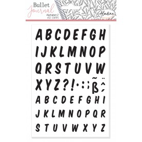 Tampon mousse bullet journal alphabet