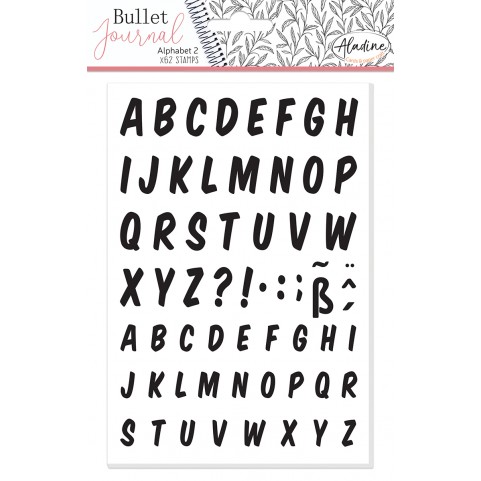 Tampon mousse bullet journal alphabet