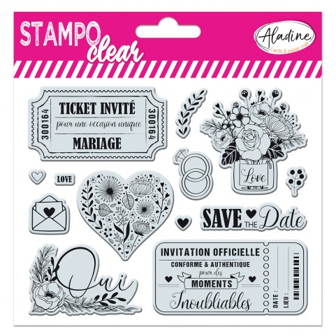 Tampon transparent mariage - Stampo Bullet Clear
