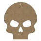 Crâne tête de mort percée en bois à décorer