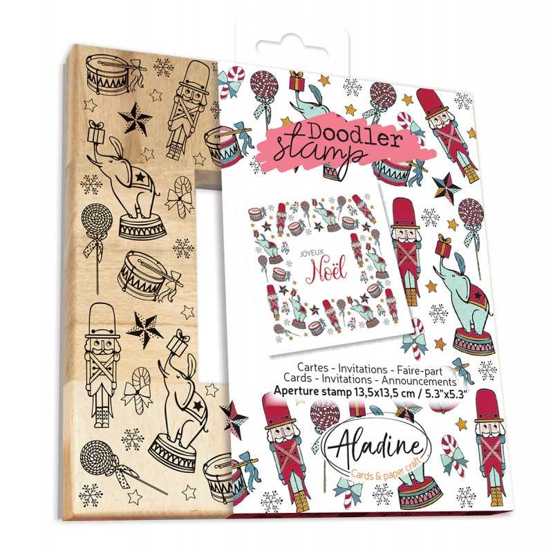 Tampon Bois Cadre Délicat – Florilèges Design 100% Made In France Pour Scrapbooking & Carterie