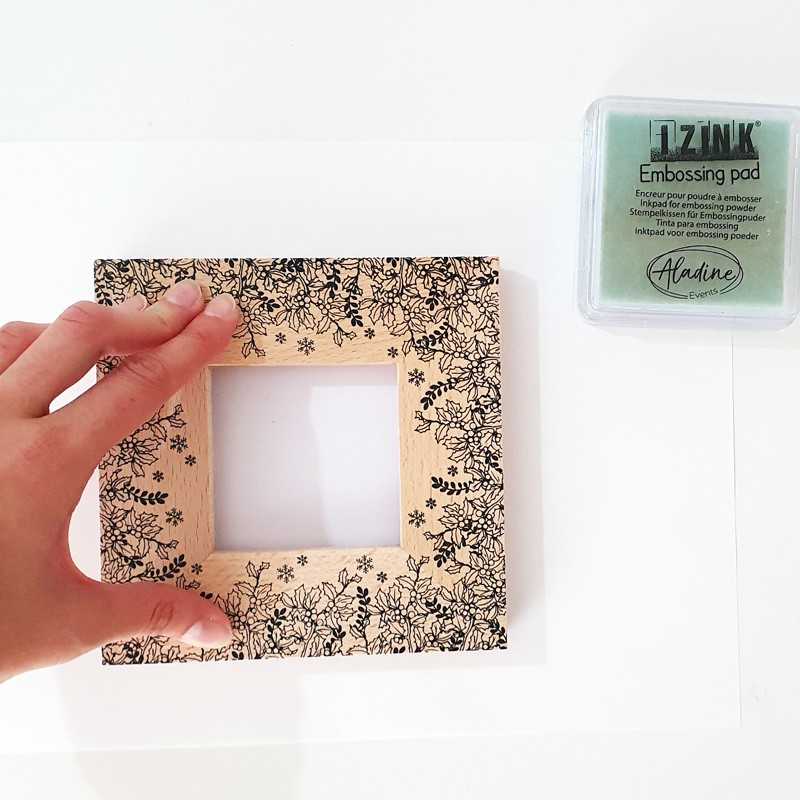 Tampon Bois CADRE DÉLICAT Florilèges Design - Tampon Caoutchouc Pour Scrapbooking Et Loisirs Créatifs