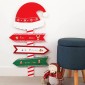 Panneau directionnel Noël à poser en bois à décorer