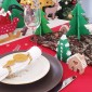Longue pampille percée de Noël en bois à décorer