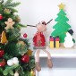 Petite sapin percé de Noël en bois à décorer