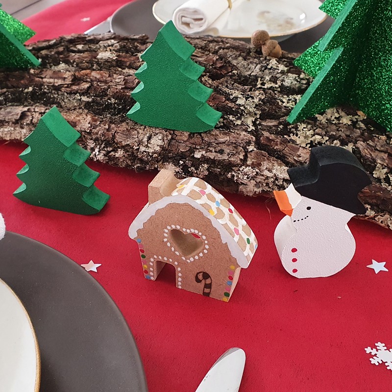 Sujet Noël petit sapin à poser en bois à décorer Décorezmoi