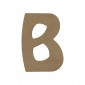 Lettre "B" en bois à décorer de 15 cm