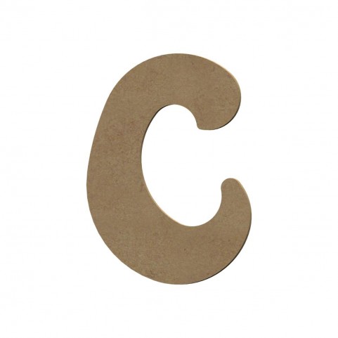 Lettre "C" en bois à décorer de 15 cm