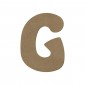 Lettre "G" en bois à décorer de 15 cm