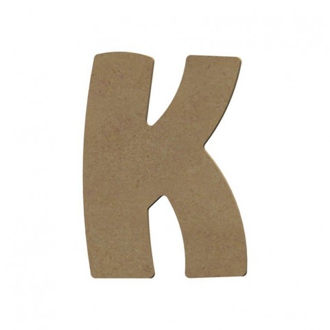 Lettre "K" support en bois à décorer de 15 cm