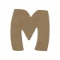 Lettre "M" support en bois à décorer de 15 cm