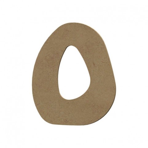 Lettre "O" support en bois à décorer de 15 cm