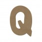 Lettre "Q" support en bois à décorer de 15 cm