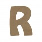Lettre "R" en bois à peindre de 15 cm