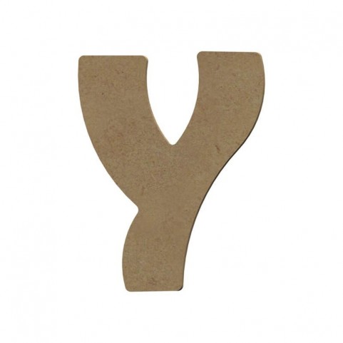 Lettre "Y" en bois à peindre de 15 cm