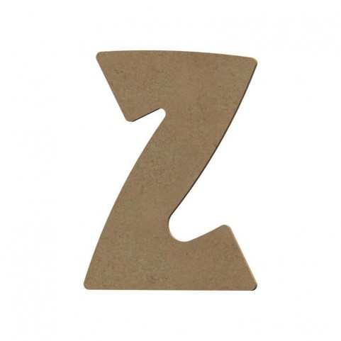 Lettre "Z" en bois à peindre de 15 cm