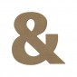 Symbole & "et" en bois à décorer de 15 cm