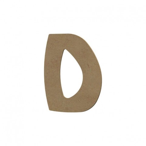 Lettre "D" en bois à décorer de 8 cm