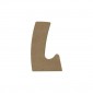 Lettre "L" support en bois à décorer de 8 cm