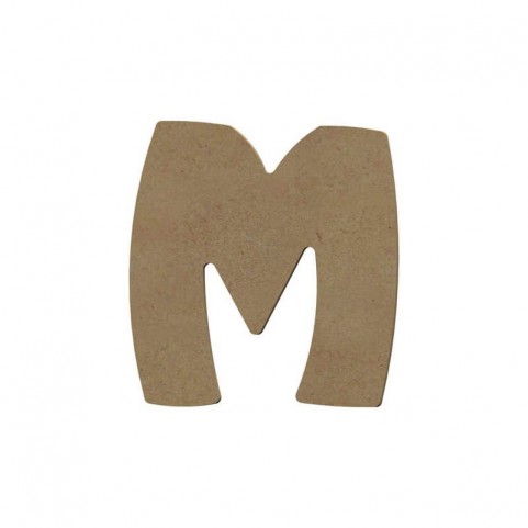 Lettre "M" support en bois à décorer de 8 cm