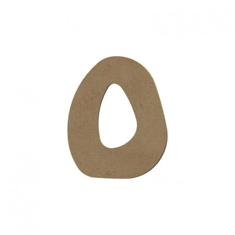 Lettre "O" support en bois à décorer de 8 cm