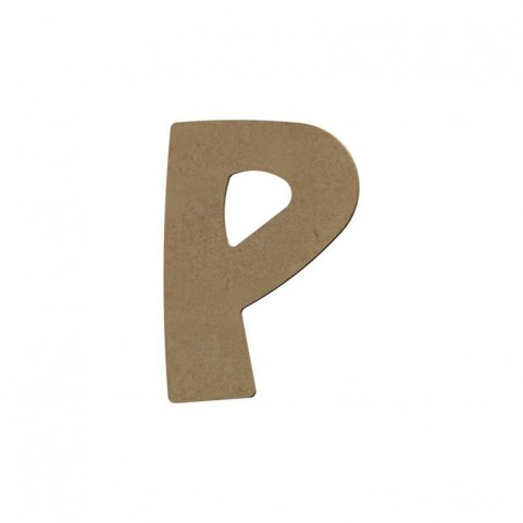 Lettre "P" support en bois à décorer de 8 cm