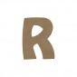 Lettre "R" en bois à peindre de 8 cm