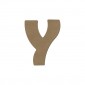 Lettre "Y" en bois à peindre de 8 cm