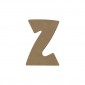 Lettre "Z" en bois à peindre de 8 cm