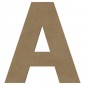 Lettre "A" en bois à décorer de 20 cm