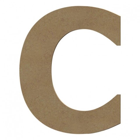 Lettre "C" en bois à décorer de 20 cm