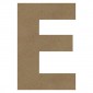 Lettre "E" en bois à décorer de 20 cm
