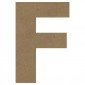 Lettre "F" en bois à décorer de 20 cm