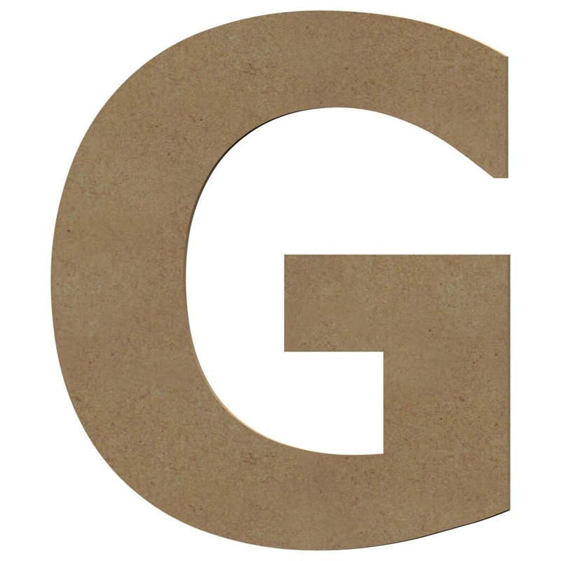 Lettre G en bois à décorer de 20 cm - Fabrication française de qualité