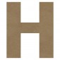 Lettre "H" en bois à décorer de 20 cm