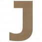 Lettre "J" support en bois à décorer de 20 cm