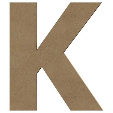 Lettre "K" support en bois à décorer de 20 cm