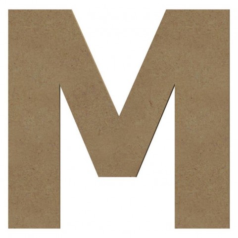Lettre "M" support en bois à décorer de 20 cm