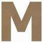 Lettre "M" support en bois à décorer de 20 cm