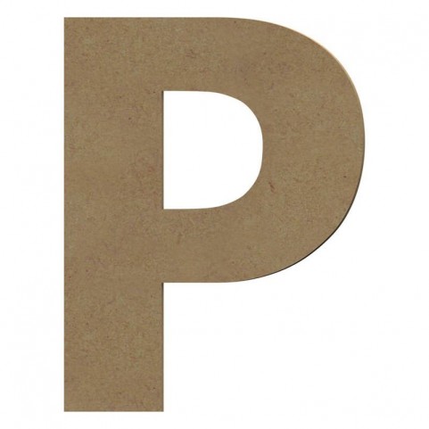 Lettre "P" support en bois à décorer de 20 cm