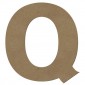 Lettre "Q" support en bois à décorer de 20 cm