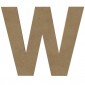Lettre "W" en bois à peindre de 20 cm