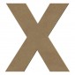 Lettre "X" en bois à peindre de 20 cm