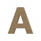 Lettre épaisse "A" en bois à décorer de 12 cm