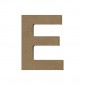 Lettre épaisse "E" en bois à décorer de 12 cm
